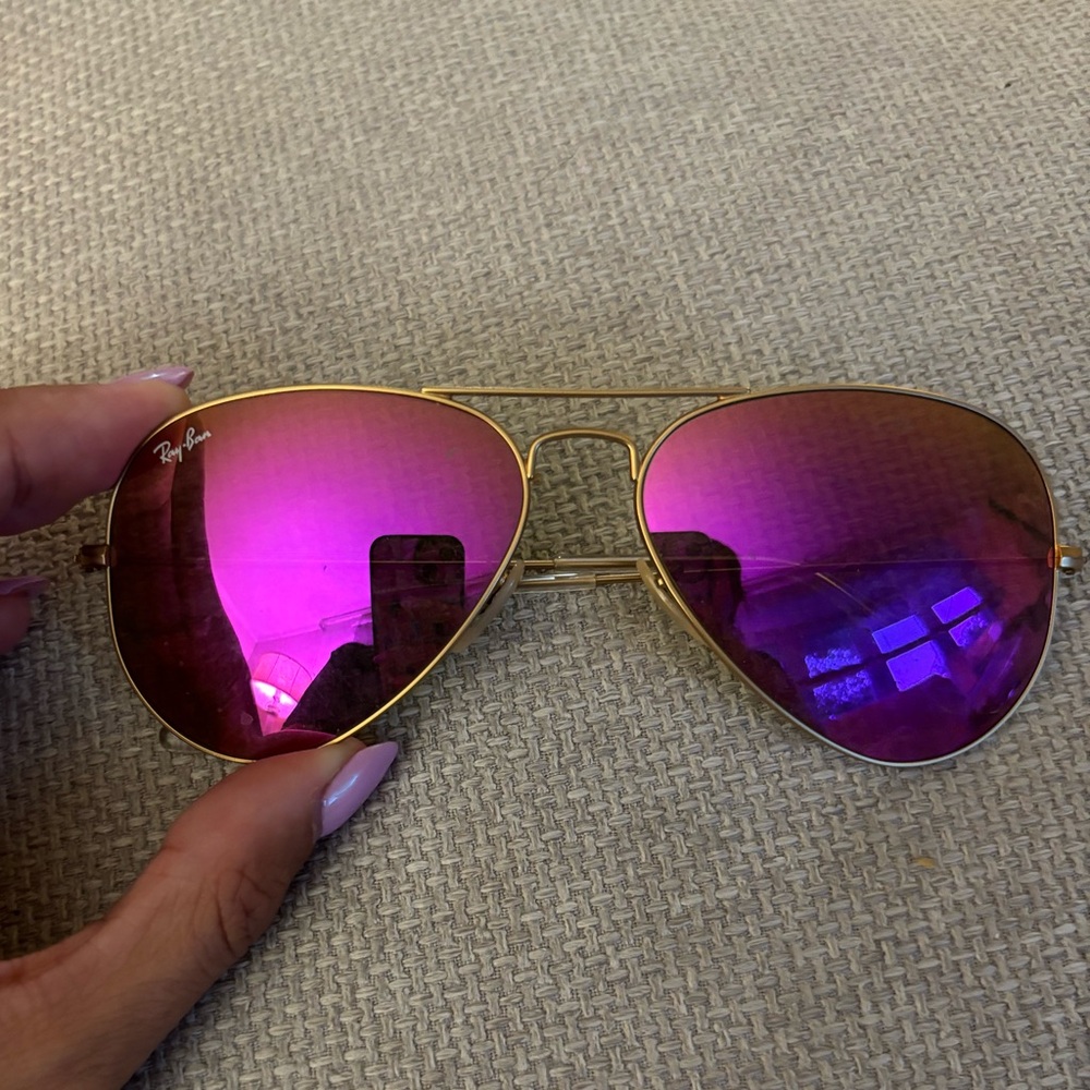 Pink ray ban sunglasses